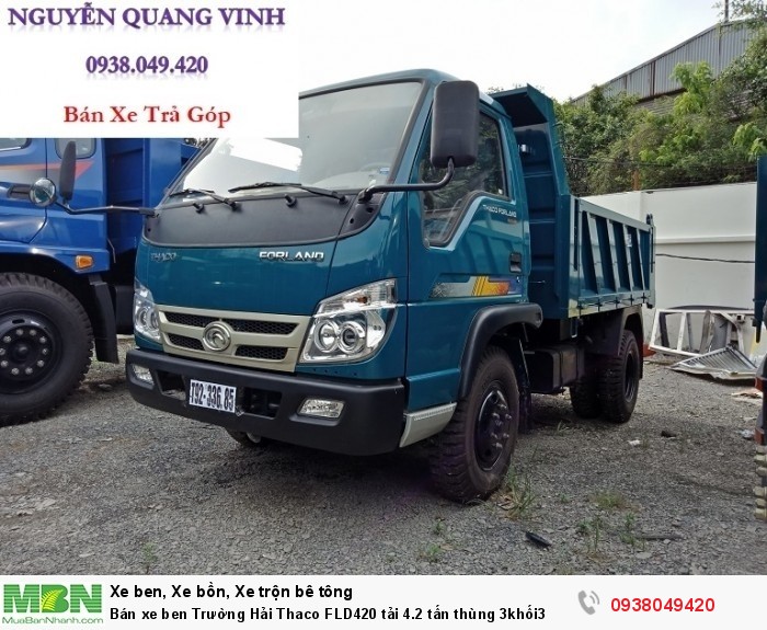 Bán xe ben Trường Hải Thaco FLD420 tải 4.2 tấn thùng 3khối3
