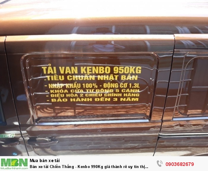 Bán xe tải Chiến Thắng - Kenbo 990Kg giá thành rẽ uy tín thị trường