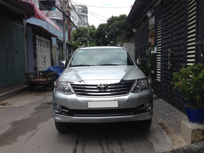 Bán xe Toyota Fortuner 2016 tự động xe màu bạc đẹp như mới.