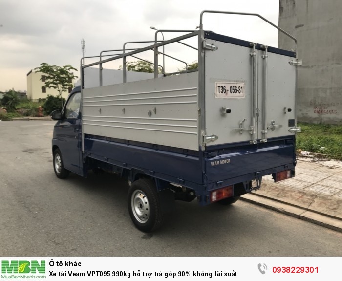 Xe tải Veam VPT095 990kg hỗ trợ trả góp 90% không lãi xuất