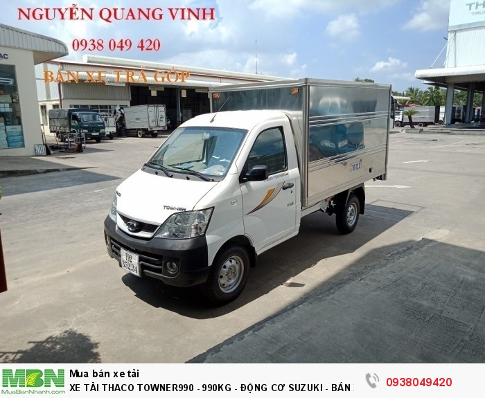 Xe Tải Thaco Towner990 - Động cơ Suzuki - Tải trọng 1 tấn - Mới nhất hiện tại