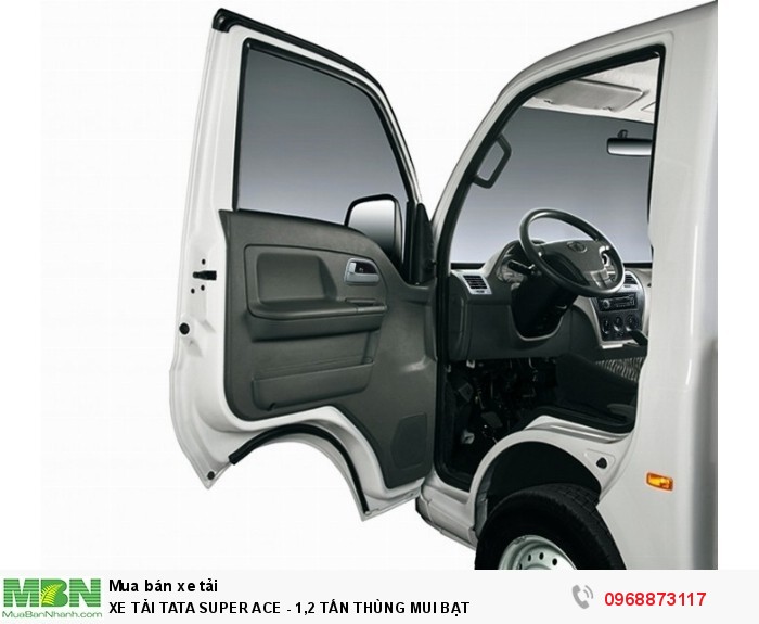 Xe tải Tata SUPER ACE - 1,2 TẤN THÙNG MUI BẠT