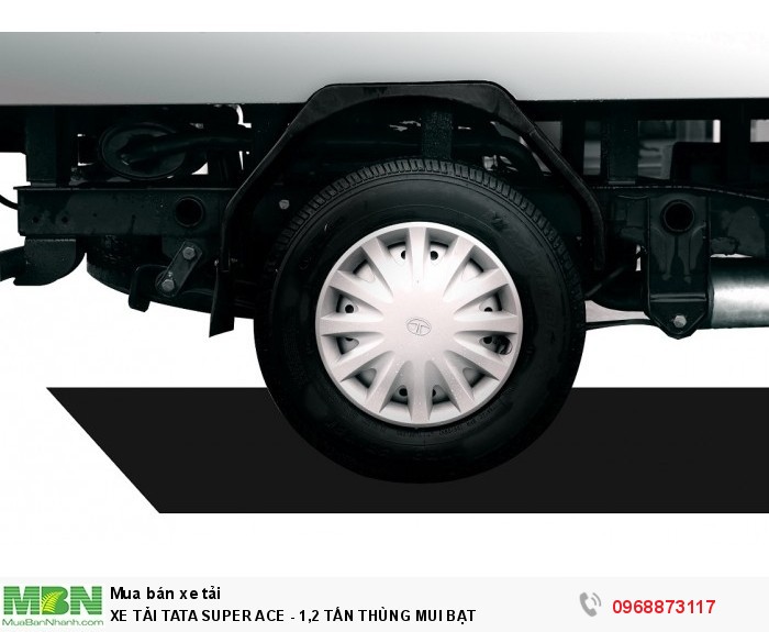 Xe tải Tata SUPER ACE - 1,2 TẤN THÙNG MUI BẠT