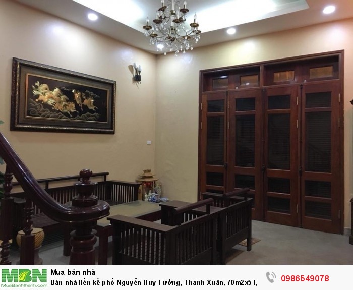 Bán nhà liền kề phố Nguyễn Huy Tưởng, Thanh Xuân, 70m2x5T, quy hoạch tổng thể cực đẹp, 10.8 tỷ.