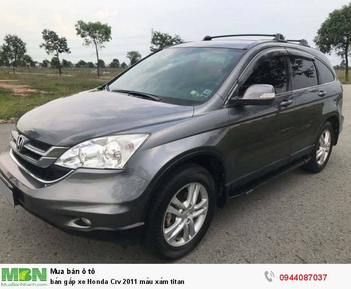 Bán gấp xe Honda Crv 2011 màu xám titan