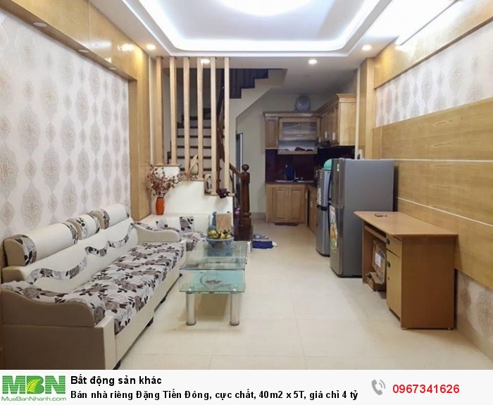 Bán nhà riêng Đặng Tiến Đông, cực chất, 40m2 x 5T, giá chỉ 4 tỷ