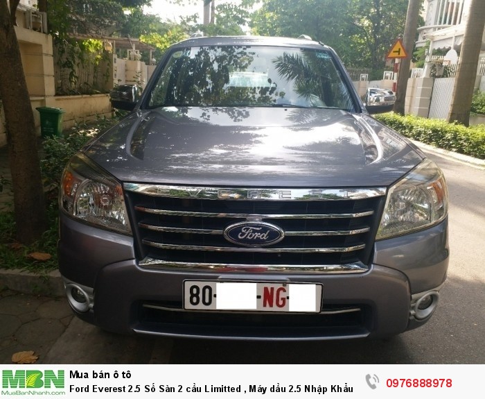 Ford Everest 2.5 Số Sàn 2 cầu Limitted , Máy dầu 2.5 Nhập Khẩu Thái Lan,  sản xuất 2010