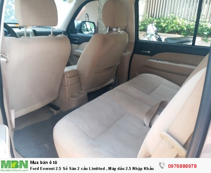 Ford Everest 2.5 Số Sàn 2 cầu Limitted , Máy dầu 2.5 Nhập Khẩu Thái Lan,  sản xuất 2010