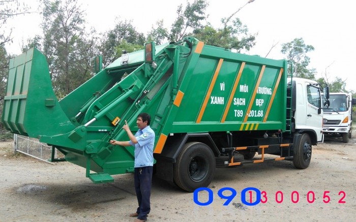 Bán trả gop Xe cuốn ép rác Hino FG8JJSB 14 khối (14m3)