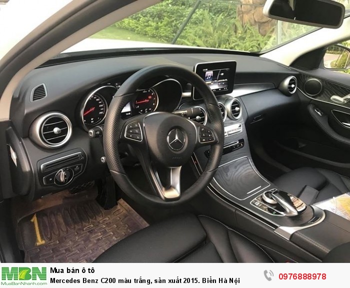 Mercedes Benz C200 màu trắng, sản xuất 2015. Biển Hà Nội