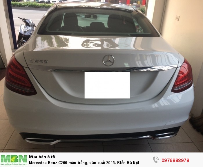 Mercedes Benz C200 màu trắng, sản xuất 2015. Biển Hà Nội