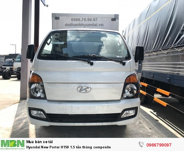Hyundai New Porter H150 1.5 tấn thùng composite