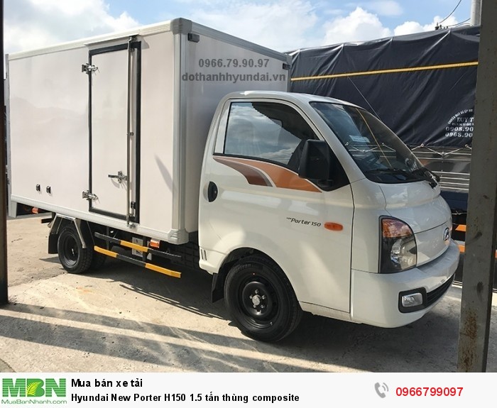 Hyundai New Porter H150 1.5 tấn thùng composite