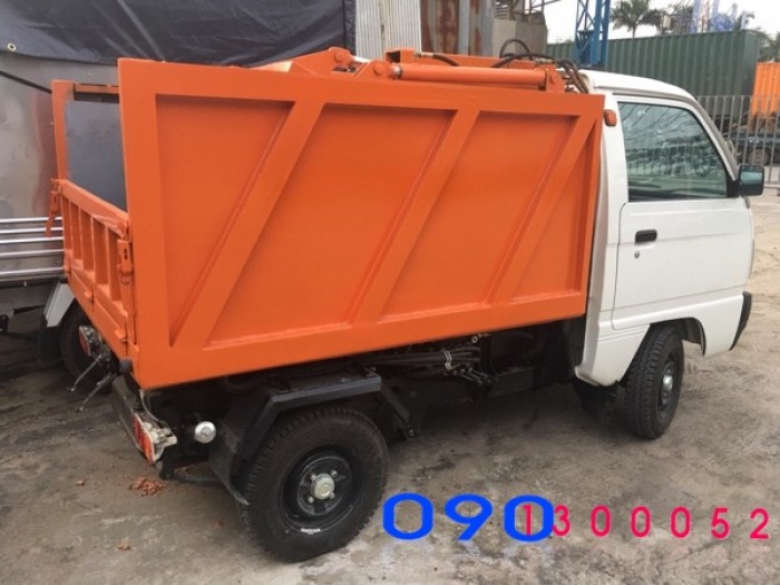 Bán trả góp Xe tải ben Chở Rác mini Suzuki 500kg vào ngõ hẻm