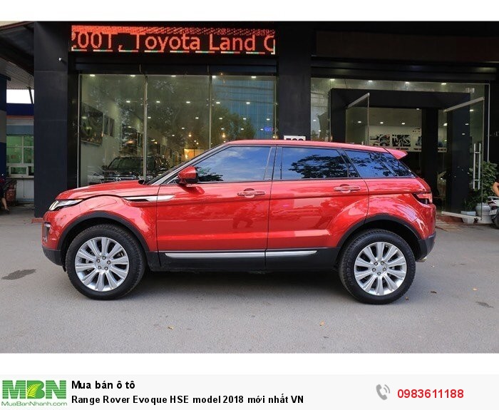 Range Rover Evoque HSE model 2018 mới nhất VN