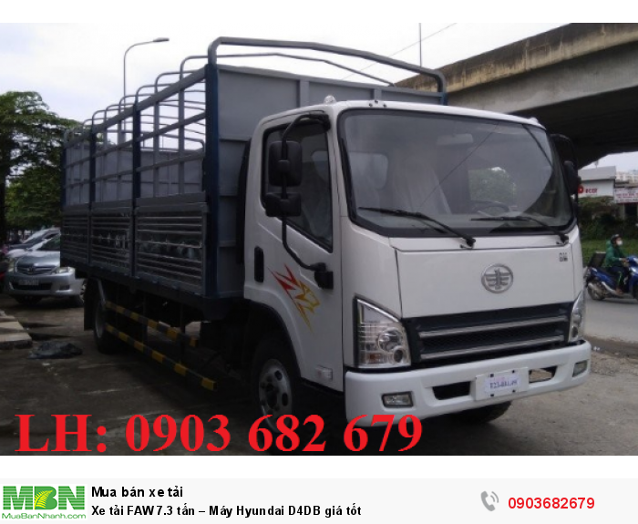Xe tải FAW 7.3 tấn – Máy Hyundai D4DB giá tốt