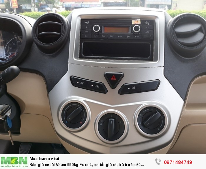 Báo giá Xe tải Veam Pro ( Veam VPT095) - 990 Kg Euro 4, khuyến mãi  tỳ hưu tài lộc , định vị xe