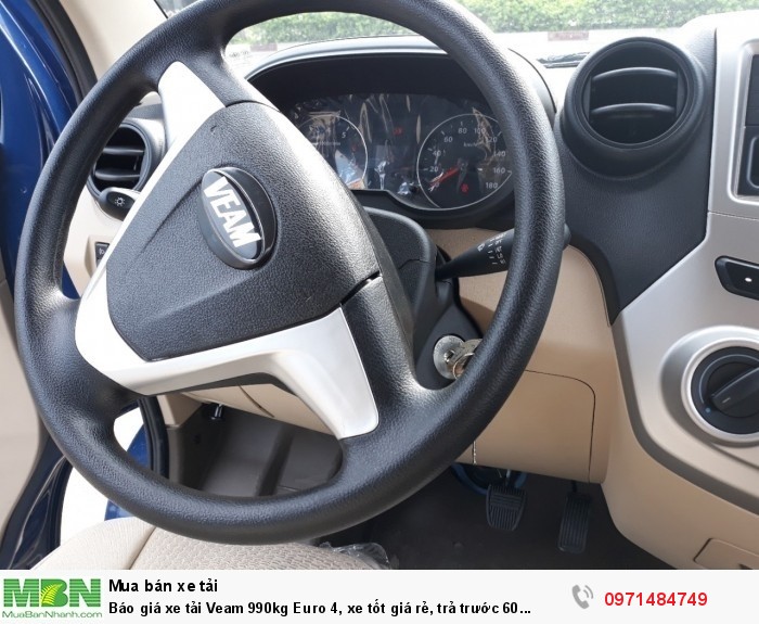 Báo giá Xe tải Veam Pro ( Veam VPT095) - 990 Kg Euro 4, khuyến mãi  tỳ hưu tài lộc , định vị xe