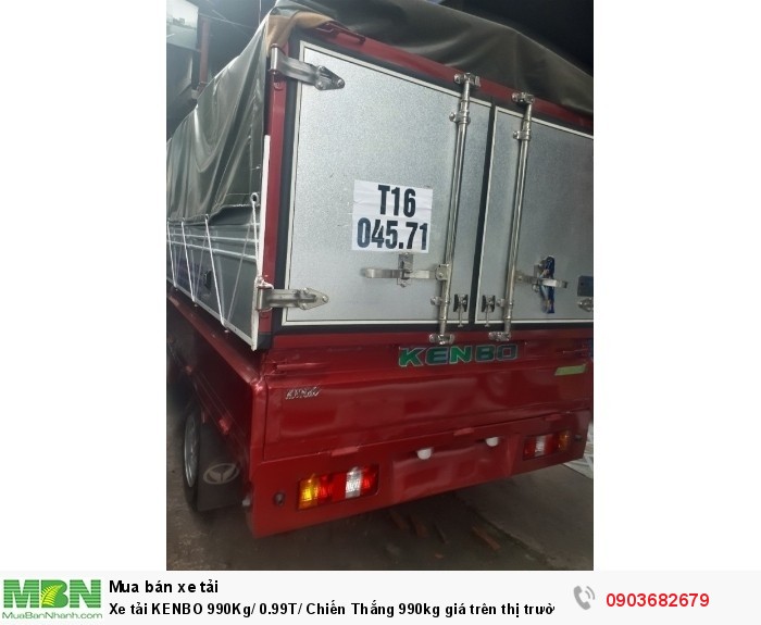 Xe tải KENBO 990Kg/ 0.99T/ Chiến Thắng 990kg  giá trên thị trường bao nhiêu?