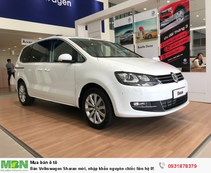 Bán Volkswagen Sharan 2.0L TSI mới, nhập khẩu nguyên chiếc, giao ngay, hỗ trợ vay 80% giá trị xe