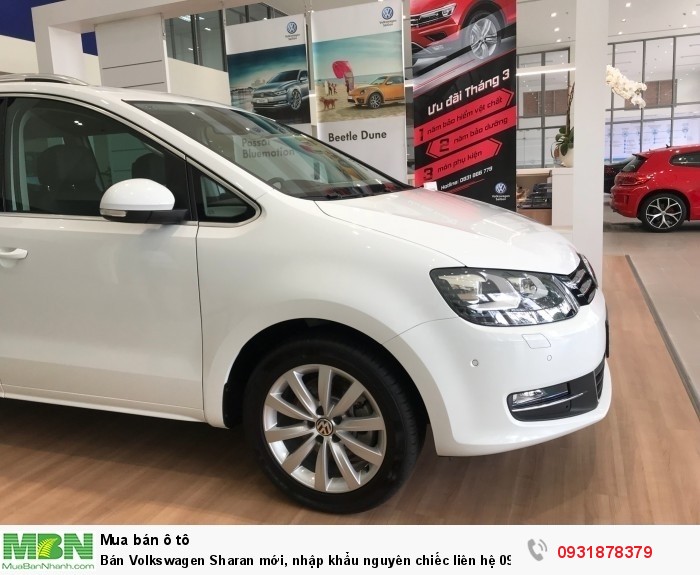 Bán Volkswagen Sharan 2.0L TSI mới, nhập khẩu nguyên chiếc, giao ngay, hỗ trợ vay 80% giá trị xe