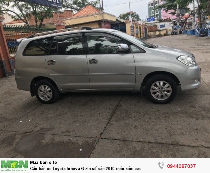 Cần bán xe Toyota Innova G zin số sàn 2010 màu xám bạc