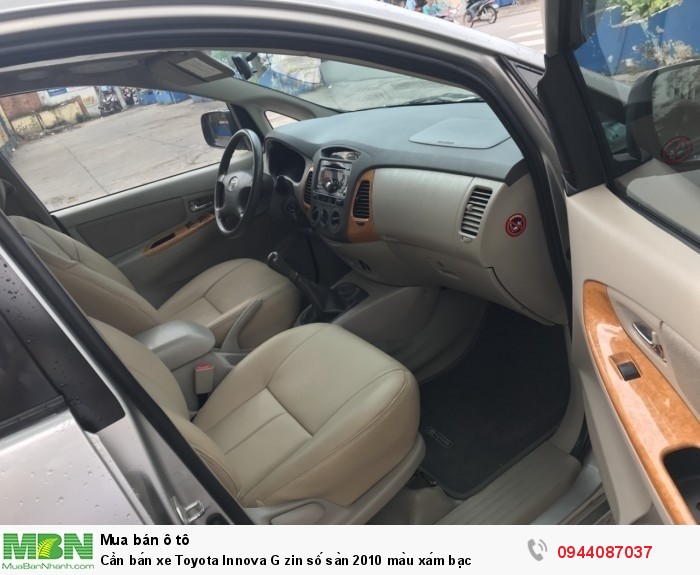 Cần bán xe Toyota Innova G zin số sàn 2010 màu xám bạc