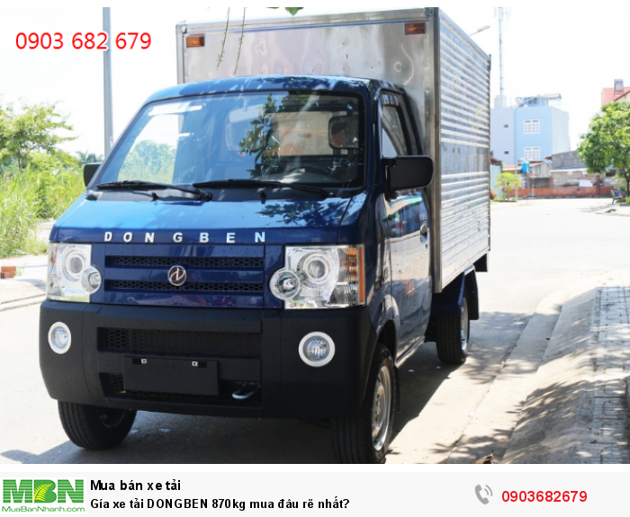 Gía xe tải DONGBEN 870kg mua đâu rẽ nhất tại Bình Dương?