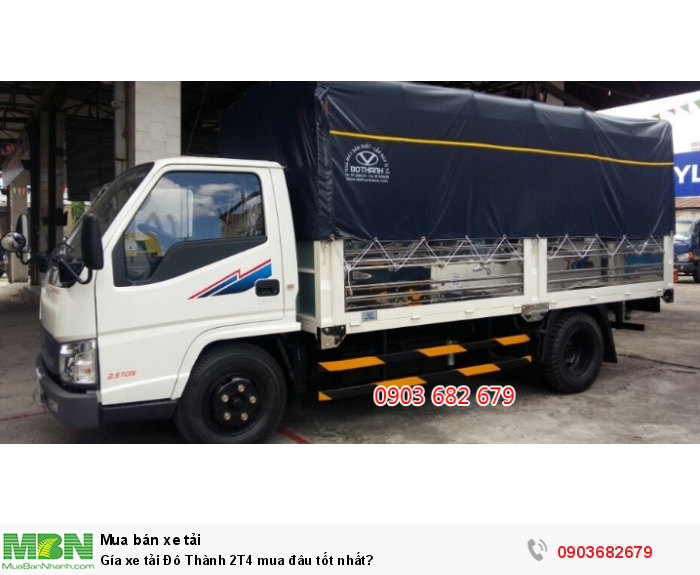 Gía xe tải Đô Thành 2T4 mua đâu tốt nhất?
