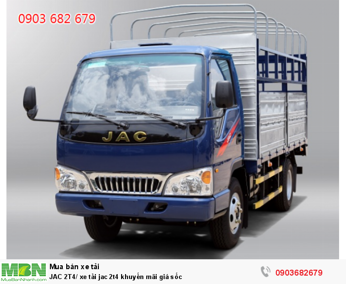 JAC 2T4/ xe tải jac 2t4 khuyến mãi giá sốc