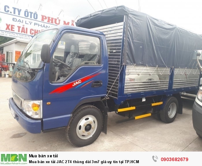 Mua bán xe tải JAC 2T4 thùng dài 3m7 giá uy tín tại TP.HCM