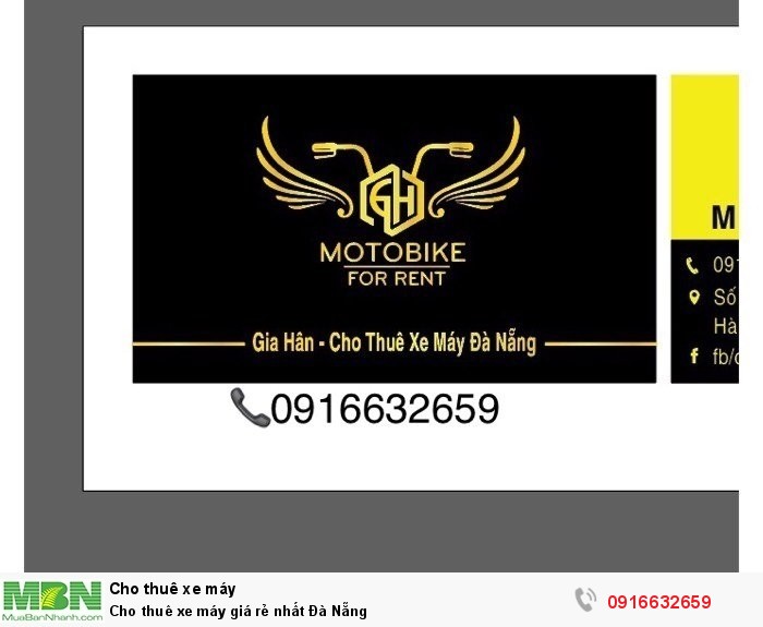 Cho thuê xe máy giá rẻ nhất Đà Nẵng