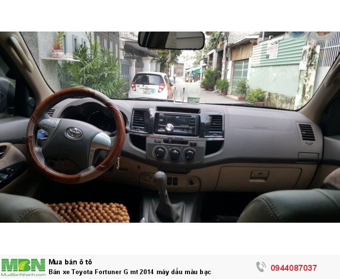 Bán xe Toyota Fortuner G mt 2014 máy dầu màu bạc