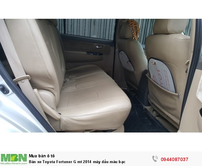 Bán xe Toyota Fortuner G mt 2014 máy dầu màu bạc