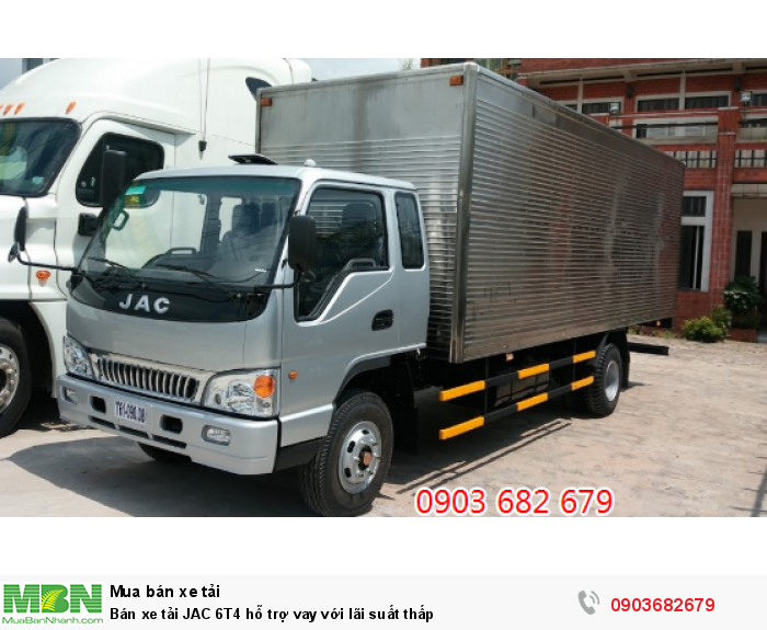 Bán xe tải JAC 6T4 hỗ trợ vay với lãi suất thấp