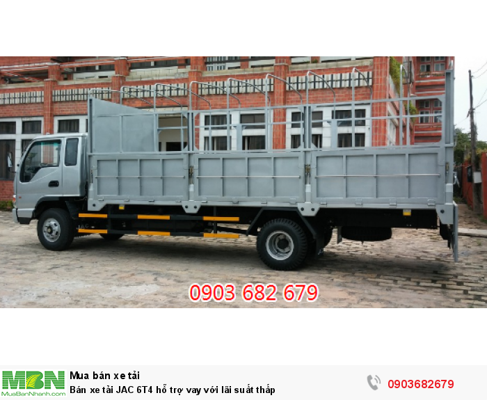 Bán xe tải JAC 6T4 hỗ trợ vay với lãi suất thấp