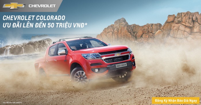 Chevrolet Colorado giá tốt - Hỗ trợ trả góp 90% - Đủ màu giao ngay