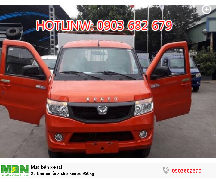 Xe bán xe tải 2 chỗ Kenbo 950kg