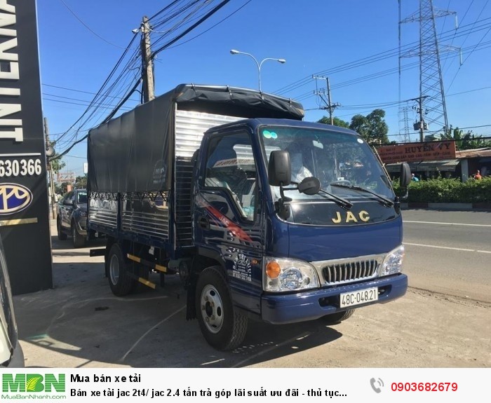 Bán xe tải jac 2t4/ jac 2.4 tấn trả góp lãi suất ưu đãi - thủ tục nhanh gọn giá tốt