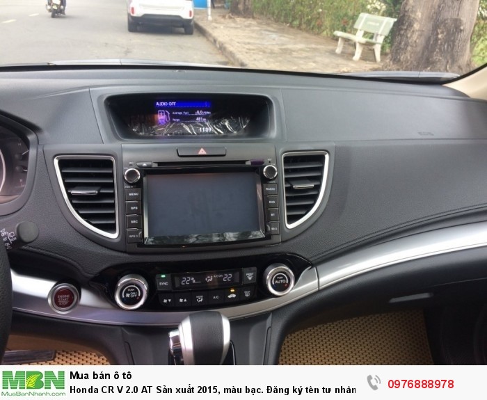 Honda CR V 2.0 AT Sản xuất 2015, màu bạc. Đăng ký tên tư nhân chính chủ