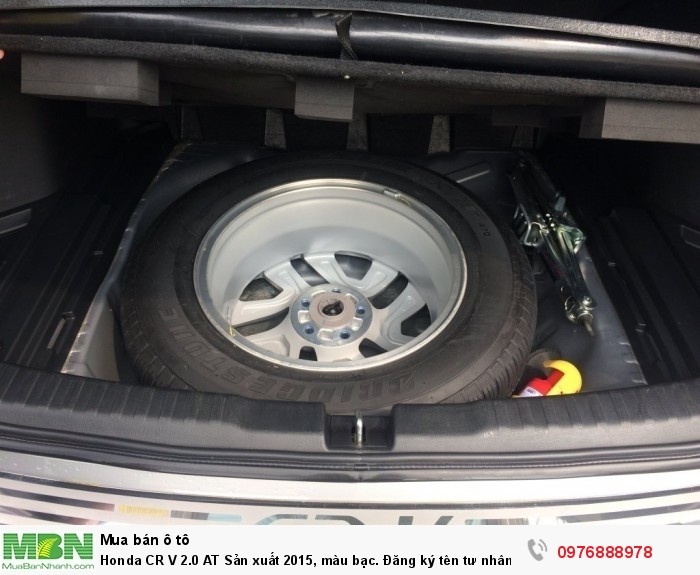 Honda CR V 2.0 AT Sản xuất 2015, màu bạc. Đăng ký tên tư nhân chính chủ
