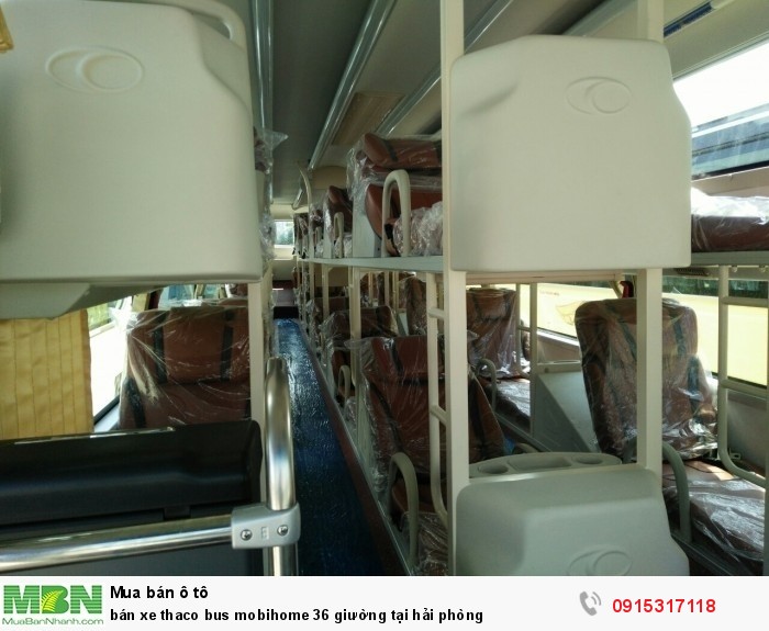 Bán xe Thaco bus mobihome 36 giường tại hải phòng