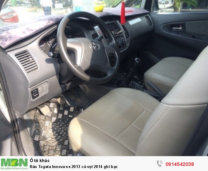 Bán Toyata Innova sx 2013 cà vẹt 2014 ghi bạc
