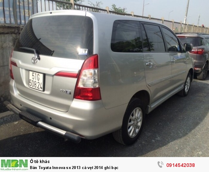Bán Toyata Innova sx 2013 cà vẹt 2014 ghi bạc