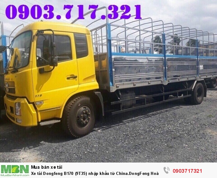 Xe tải Dongfeng B170 (9T35) nhập khẩu từ China.DongFeng Hoàng Huy B170 9350Kg