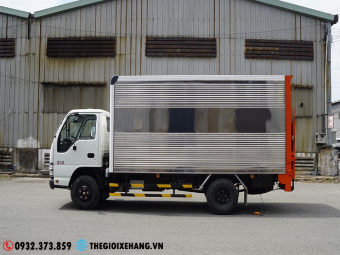 Bán xe tải Isuzu 1T9 Thùng Kín Bưng Nâng hạ Hàng Mới Nhất 2018