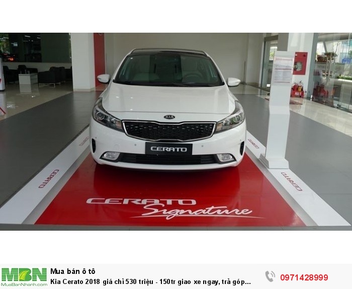Kia Cerato 2018 giá chỉ 530 triệu - 150tr giao xe ngay, trả góp chỉ từ 7.8 tr/tháng.