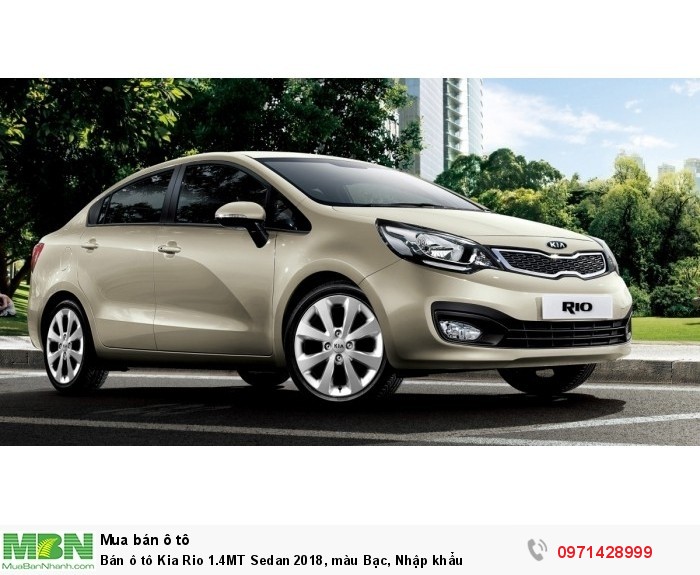 Bán ô tô Kia Rio 1.4MT Sedan 2018, màu Bạc, Nhập khẩu