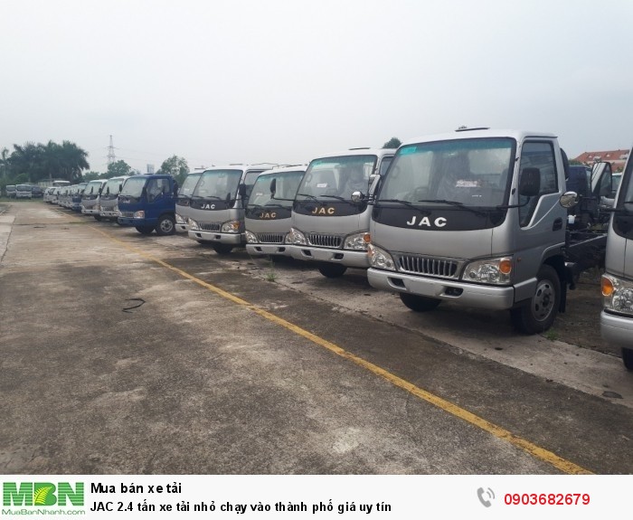 JAC 2.4 tấn xe tải nhỏ chạy vào thành phố giá uy tín