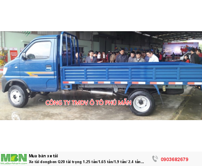 Xe tải dongben Q20 tải trọng 1.25 tấn/1.65 tấn/1.9 tấn/ 2.4 tấn chính hãng